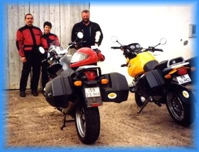 Motorrad BMW R 1150 R bei Ekkehard abholen