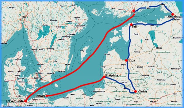 Karte Baltikum 2011