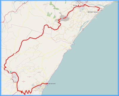 Karte Anfahrt bis Amsterdam