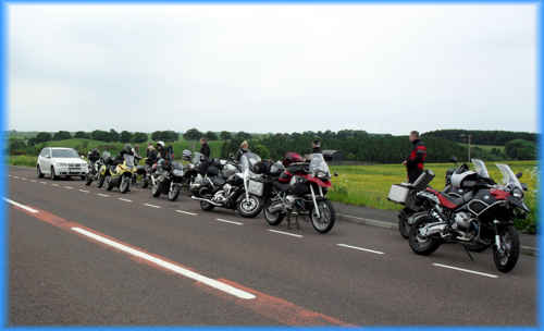 Auf dem Weg von  Newcastle nach Edinburgh.